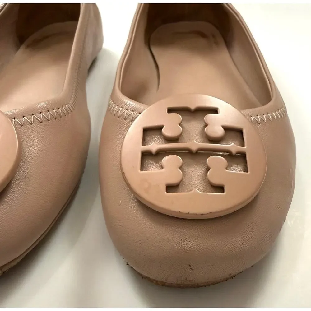 Tory Burch Minnie Travel Ballet Flats in Goan Sand